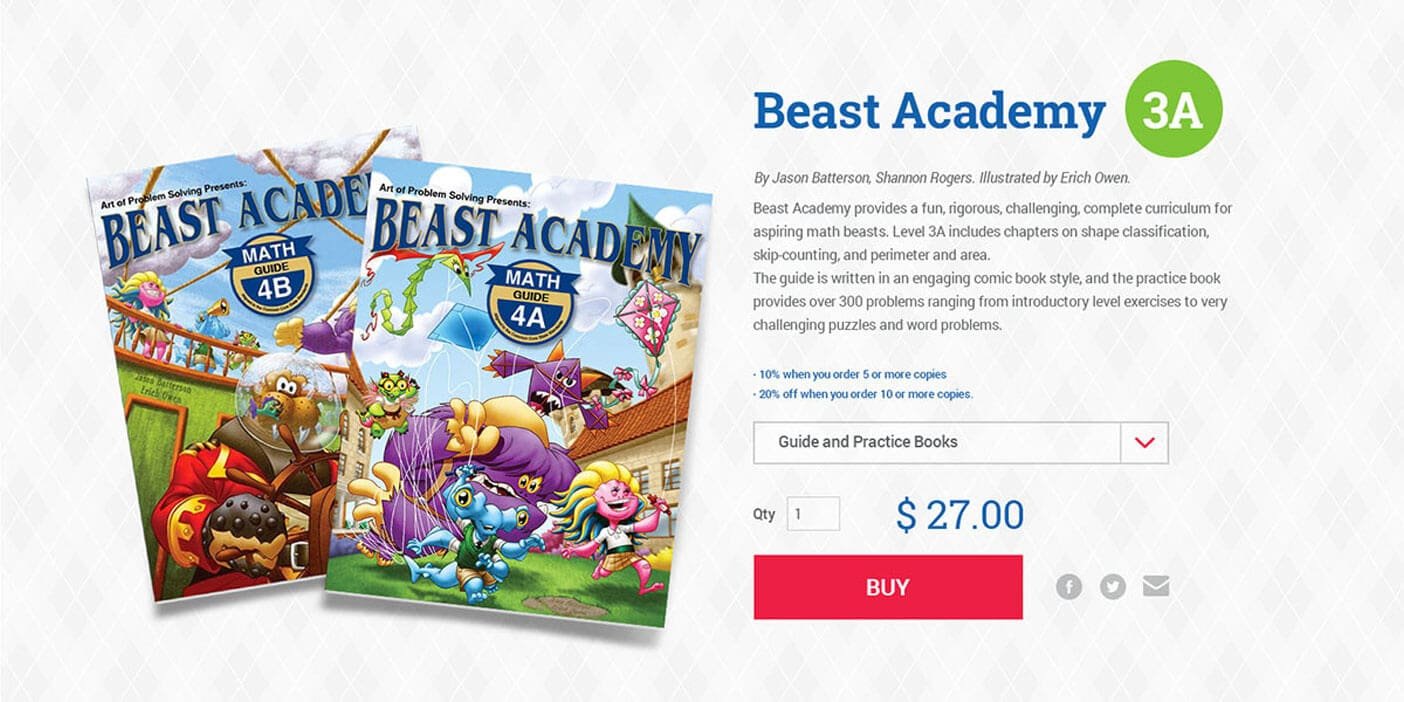 Beast Academy Product Page