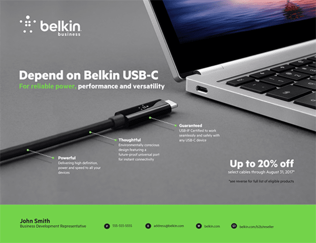 Belkin desktop website design collage