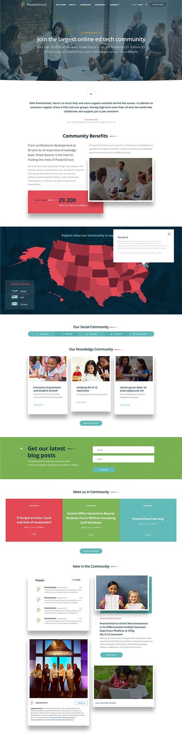 community page example