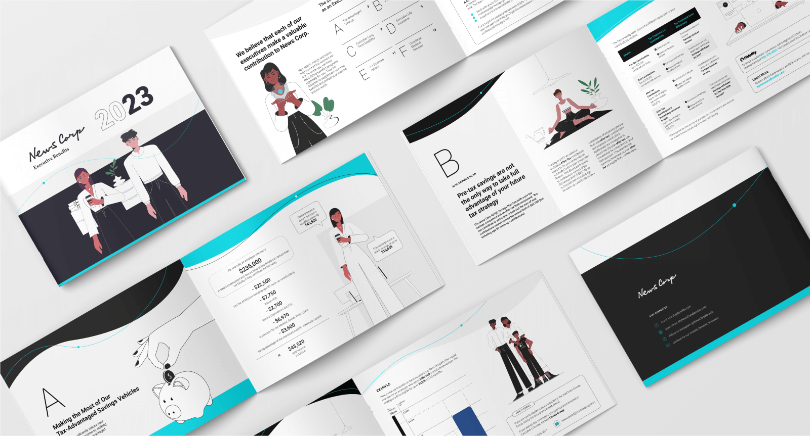 Booklets of Newscorp Design