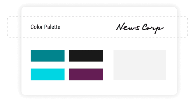 Newscorp Colour Palette