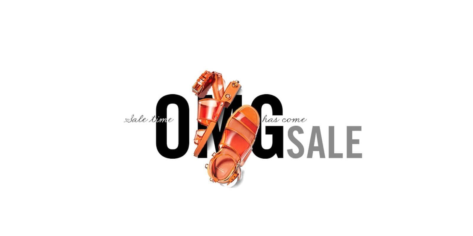 Orange Sandals with Sale promo