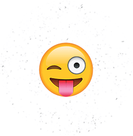 Tongue-wink emoji