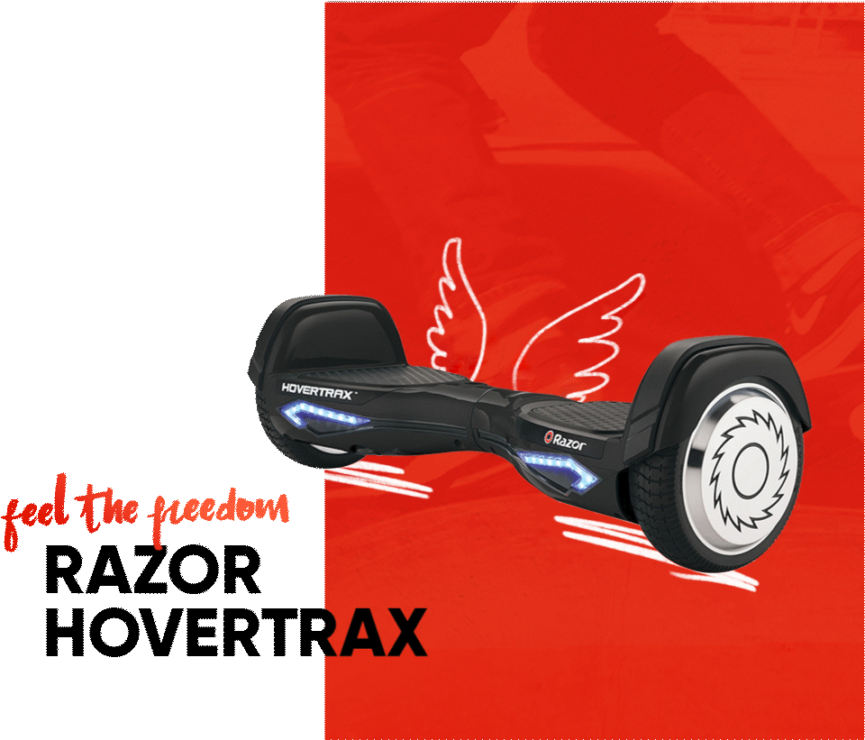 Razor Hovertrax with additional graphic elements