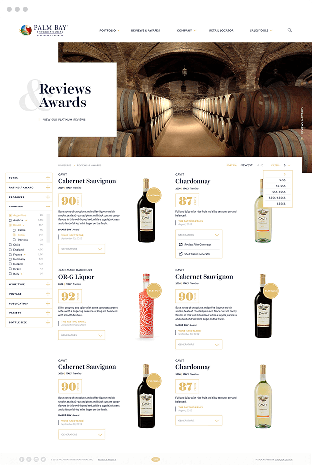 Palmbay website design collage