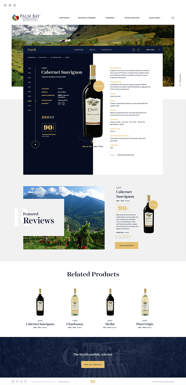 Palmbay website design collage