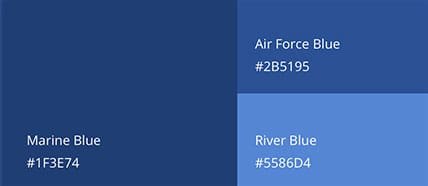 Kelley Blue Book Colour Palette