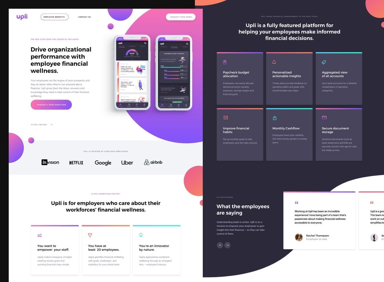Upli Case Study Marketing Website