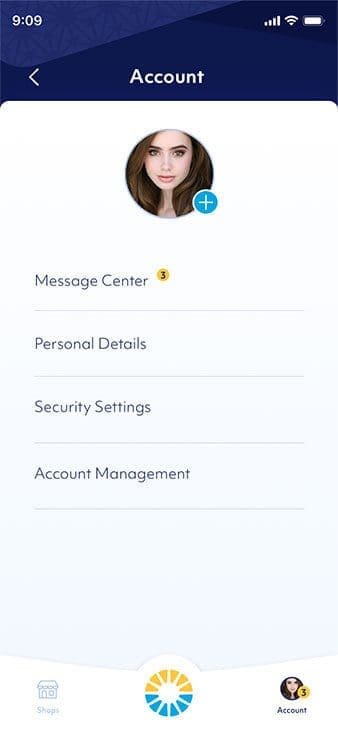 Sunbit Account Mobile design