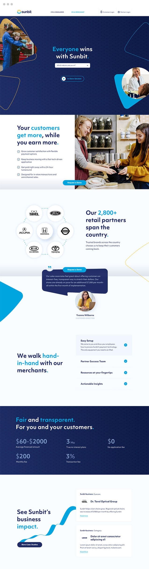 Sunbit Website Inner Page Design