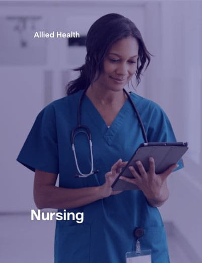 nurse on ipad