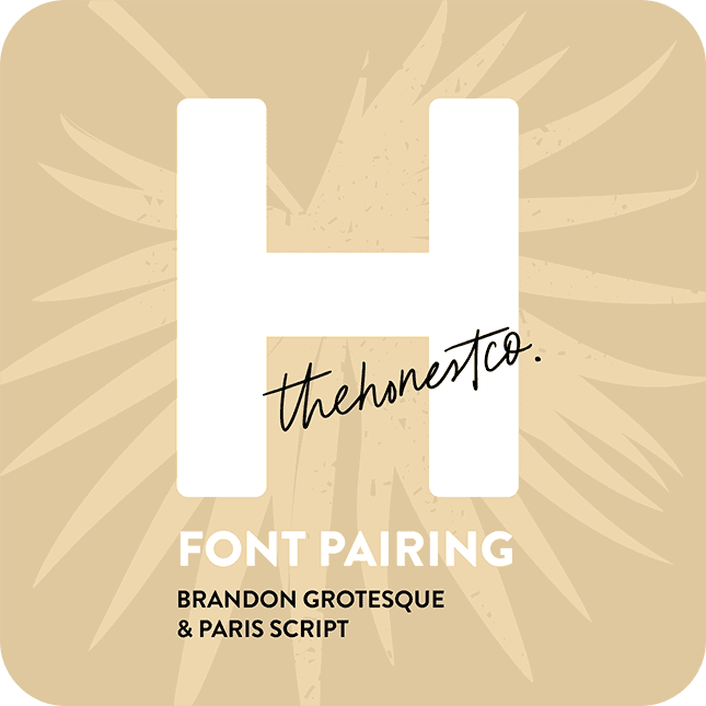 Honest Case Study Font Pairing