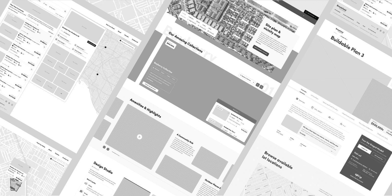 Brookfield site wireframe