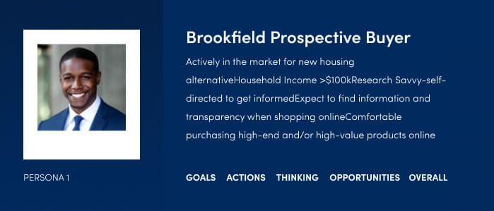 Brookfield prospective buyer persona