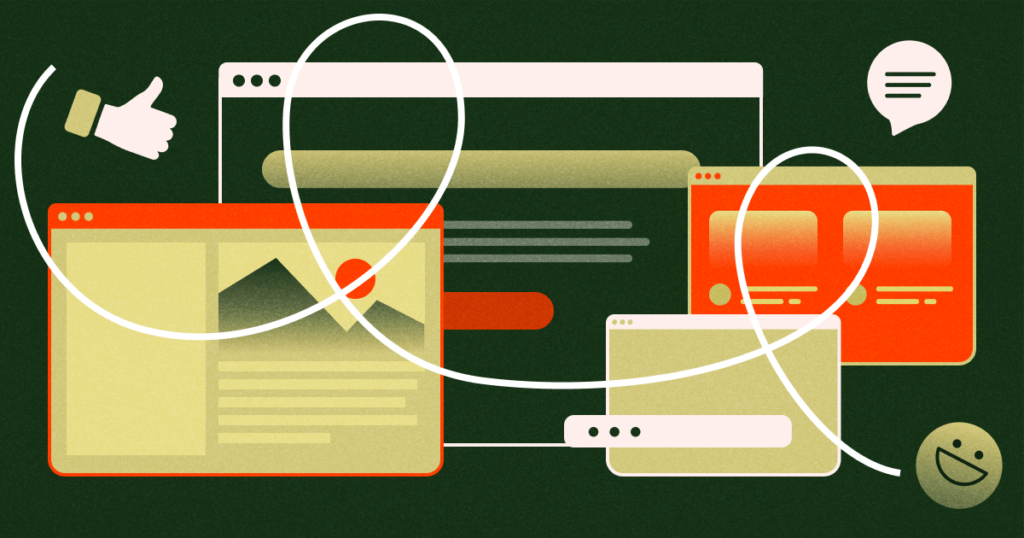 Multiple website screens along with user testing and feedback